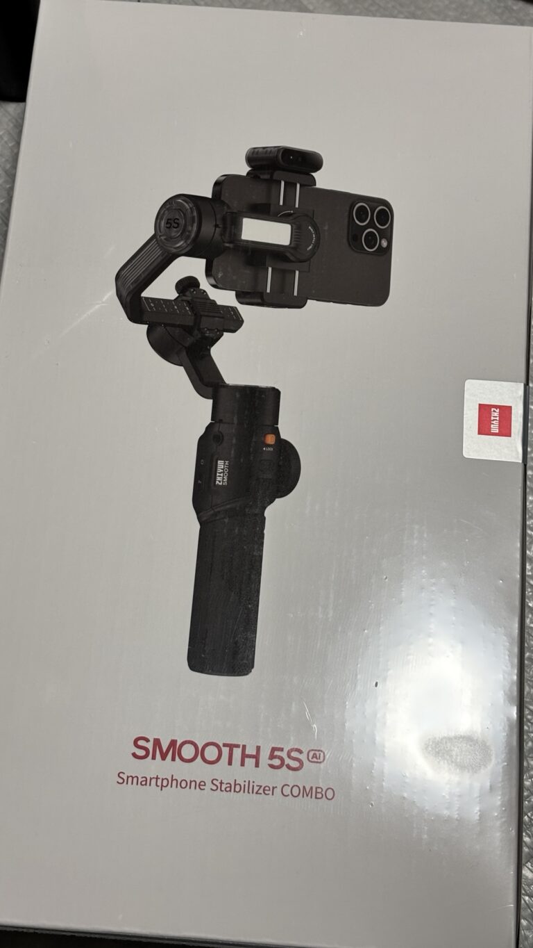 スマホ用ジンバル ZhiyunのSMOOTH 5S AI 手軽!